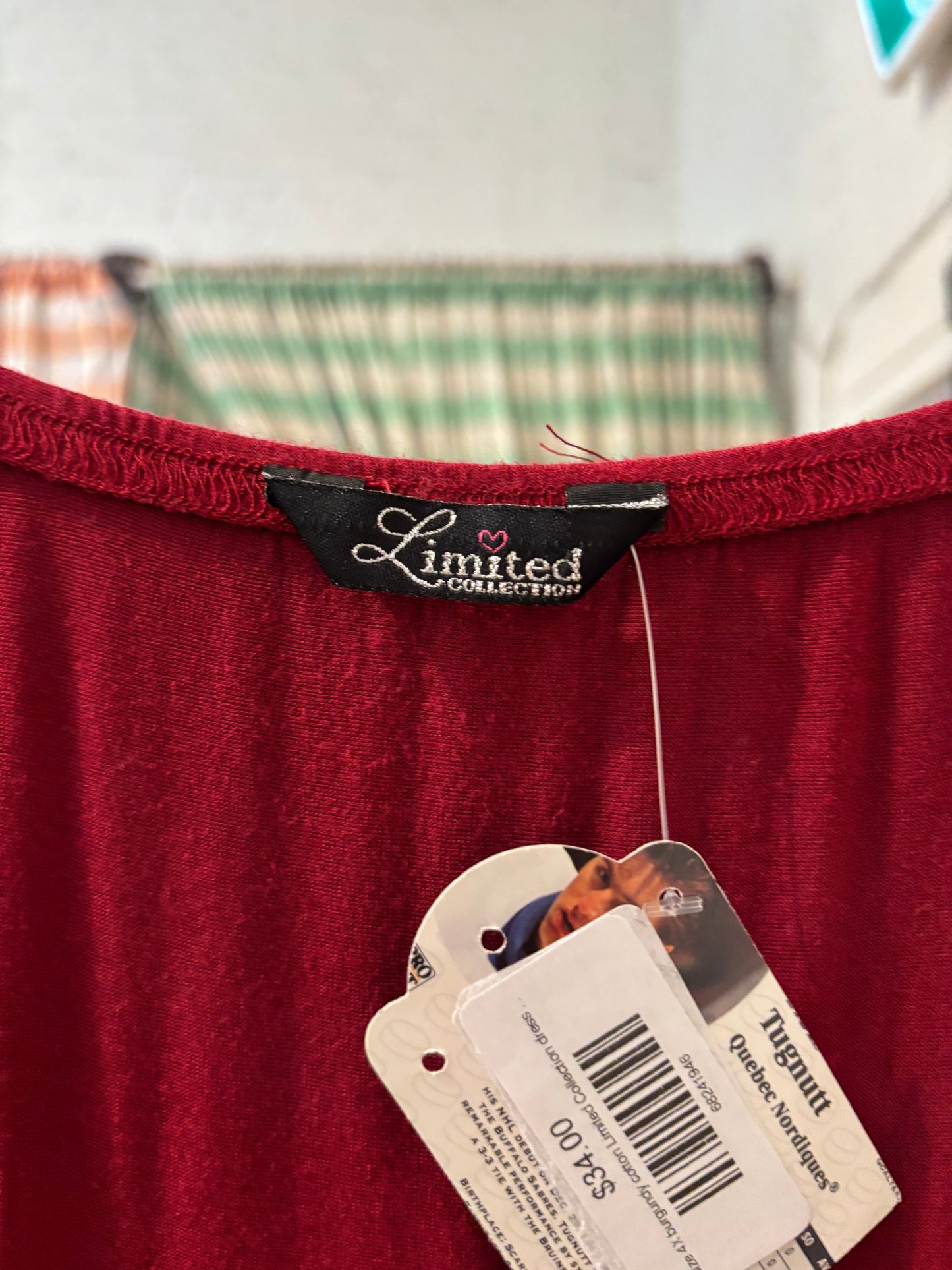 size 4X burgundy Limited Collection dress - maxi