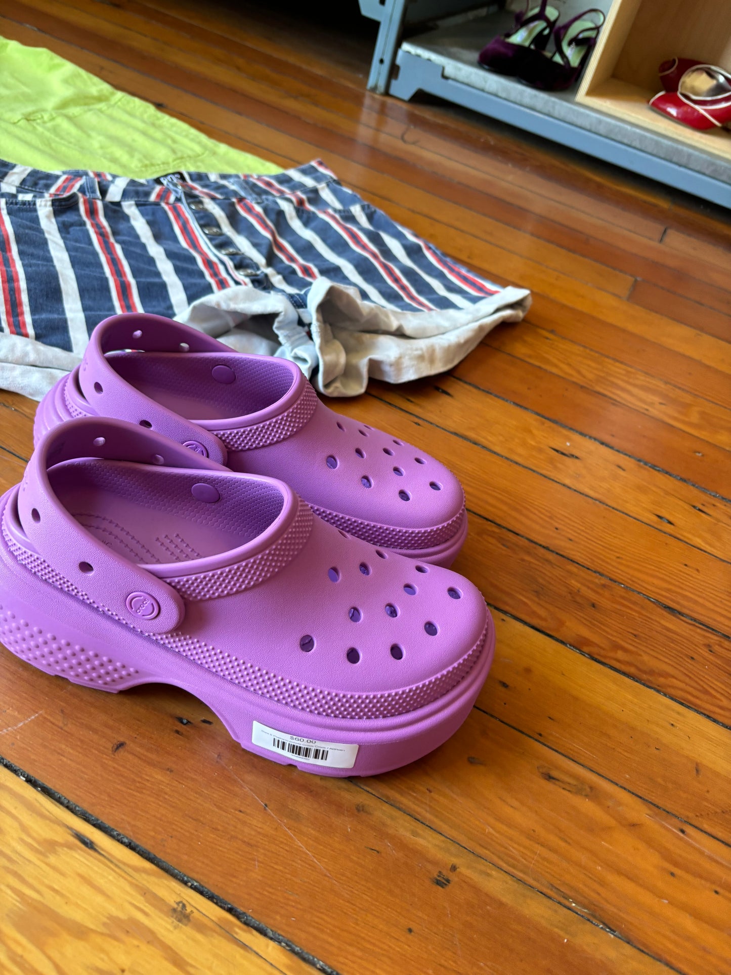 Size 8 Platform purple Crocs Crocs