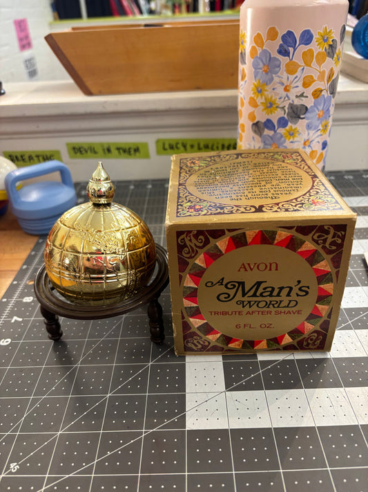 Vintage Avon globe - it’s a man’s world