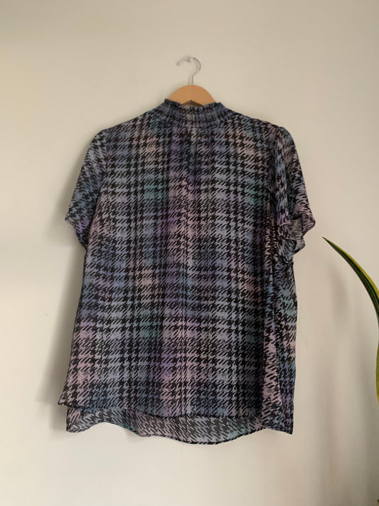 Size 2X Mock Neck Blouse