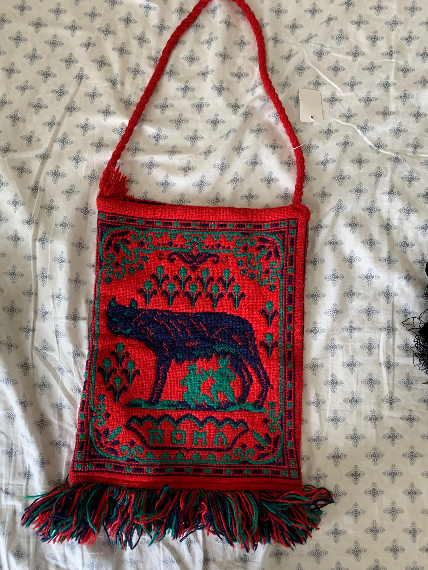 Vintage Woven Roma bag / purse