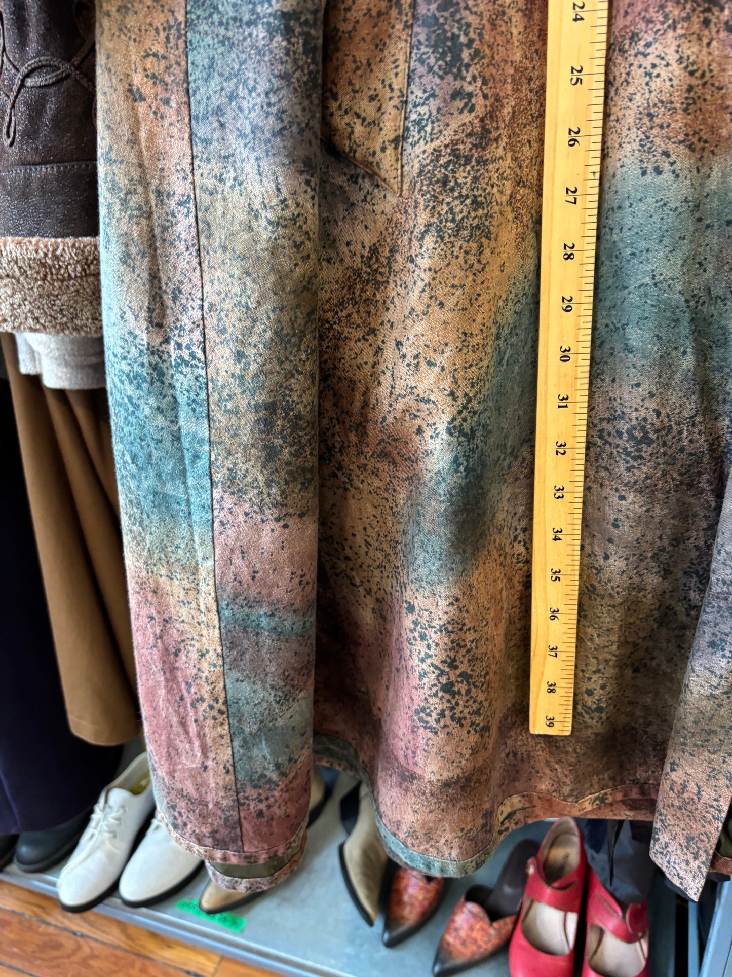 size XL-3X vintage brown with red cotton jacket