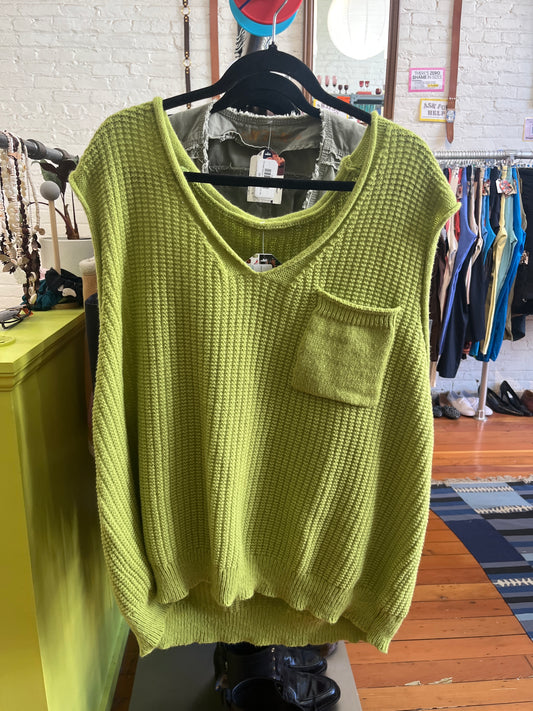 size flex green light 0 vest - knit