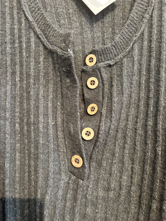 free size grey acrylic blend Free People sweater - ribbed