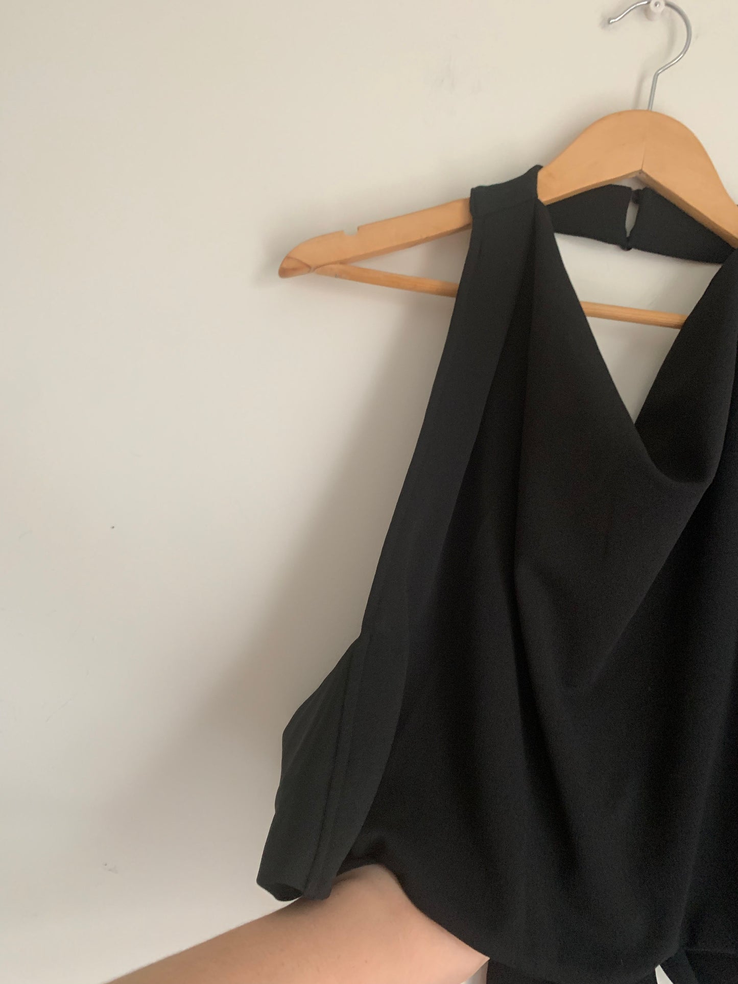 Size 2X Black Rebdolls Halter Crop Top