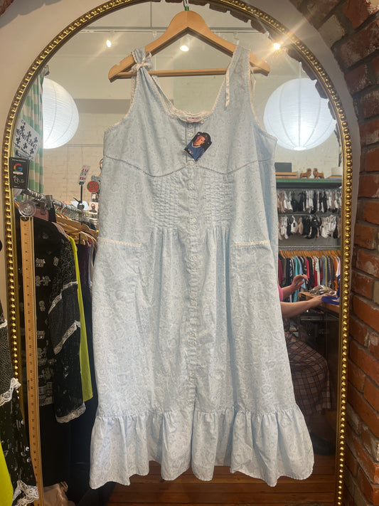 size XL cornflower blue vintage Adorable PJ dress