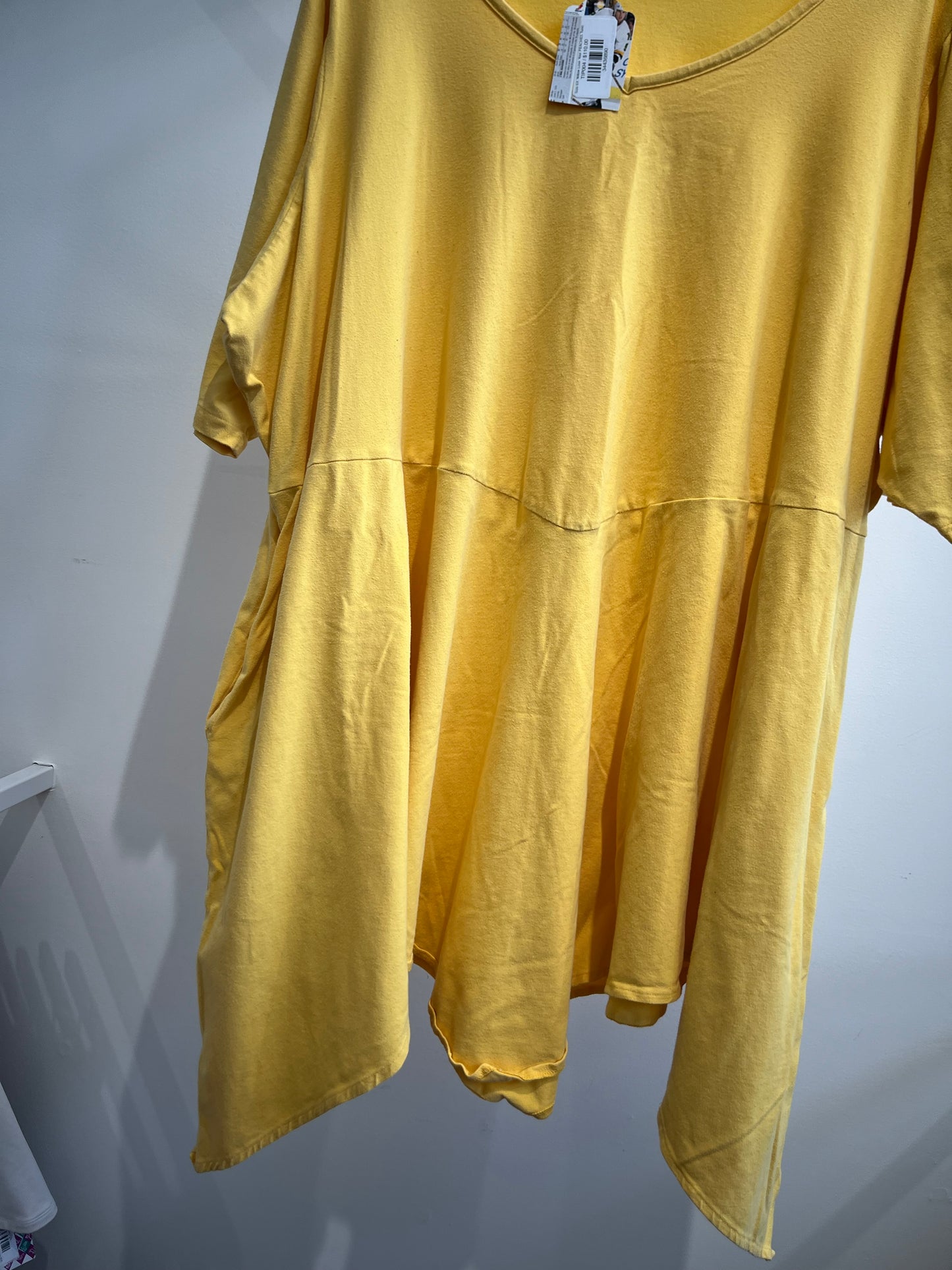 Size 6X Yellow Love Your PEACHES Tunic