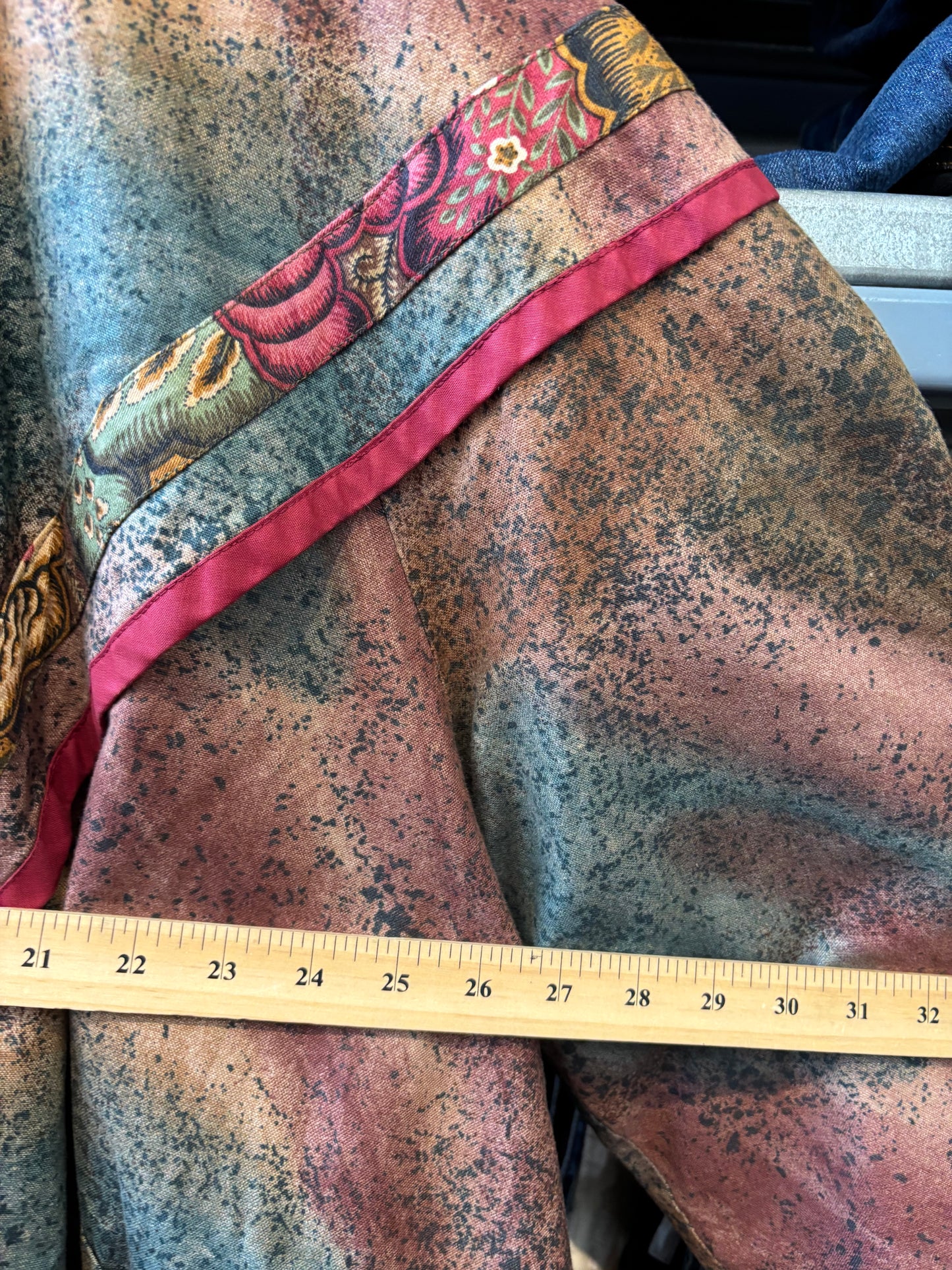 size XL-3X vintage brown with red cotton jacket