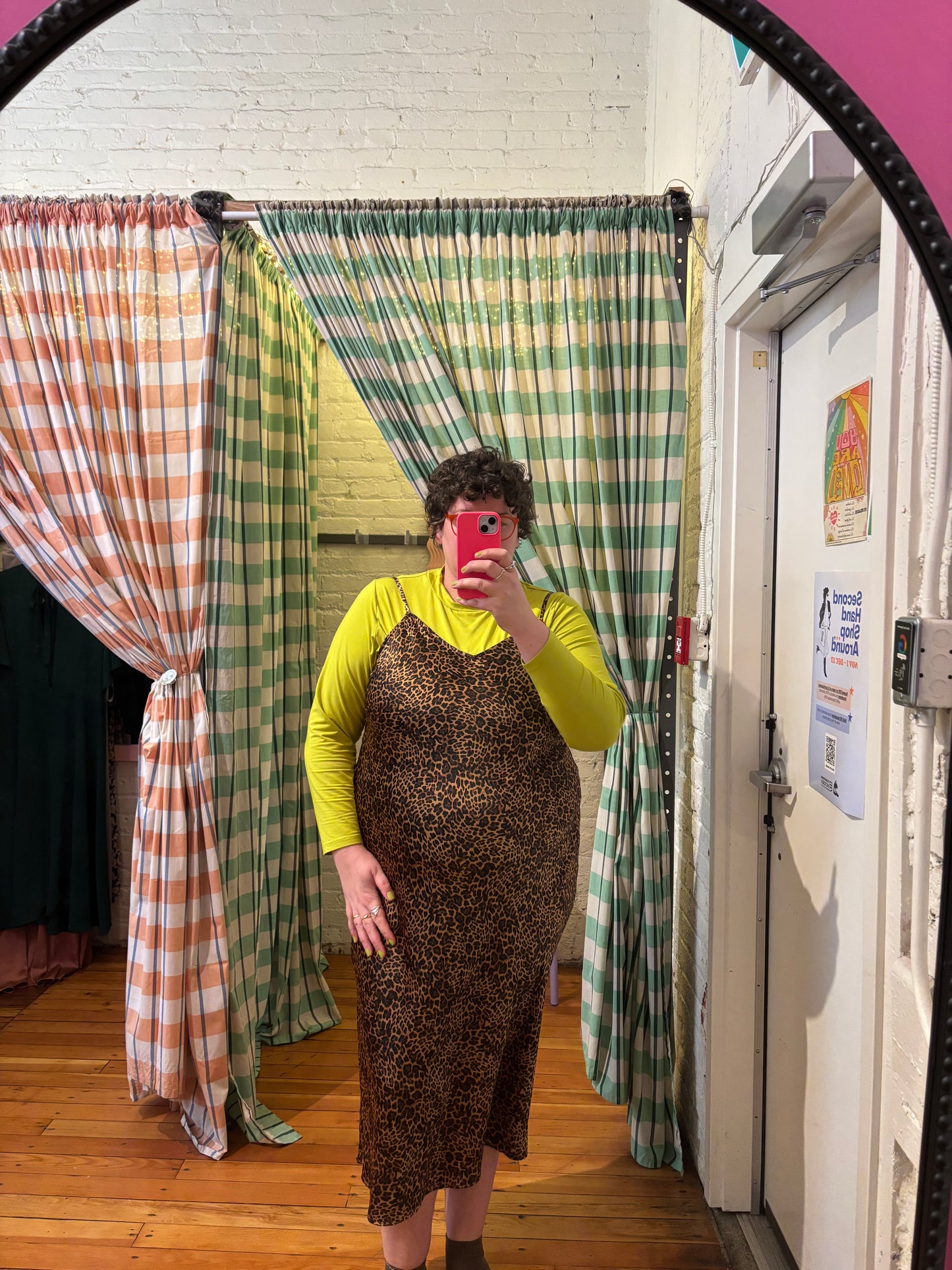 size XXL leopard satin gap  dress - maxi cami