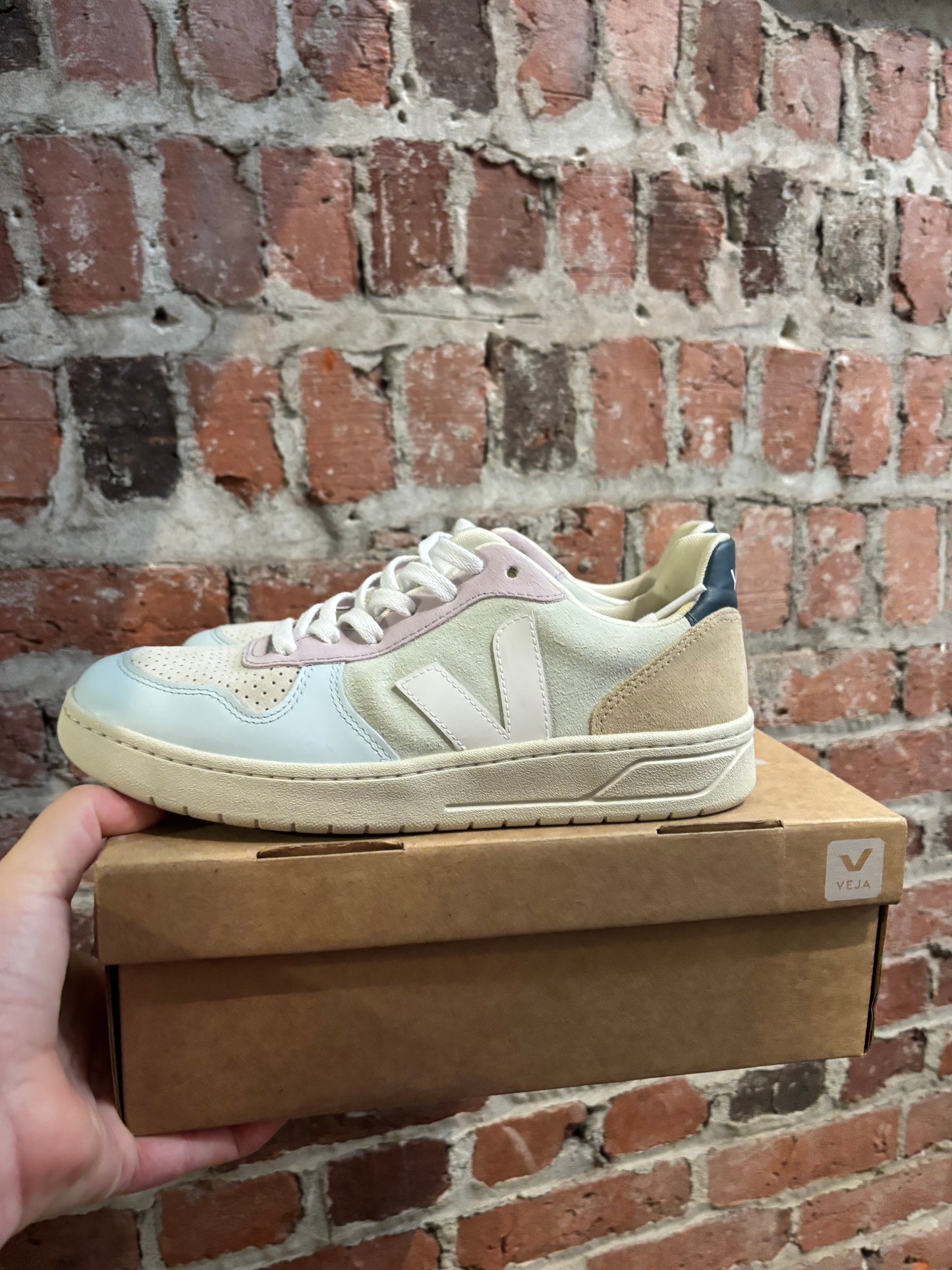 size 40 Suede Jade white multicolour Veja shoes - sneakers