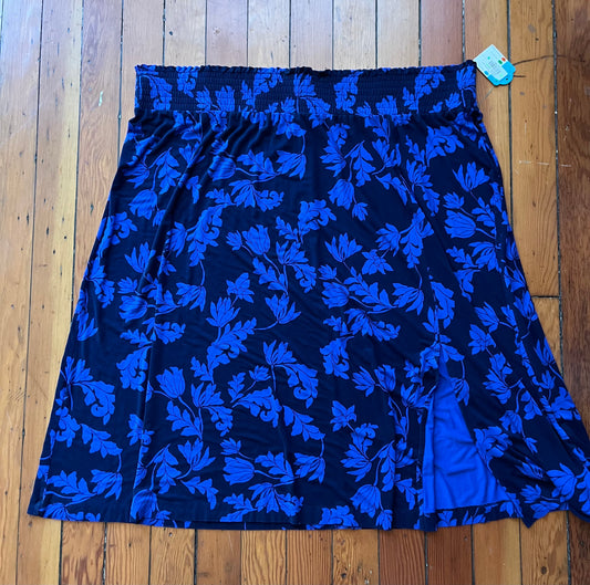 Size 5X Blue pattern Penningtons Skirt