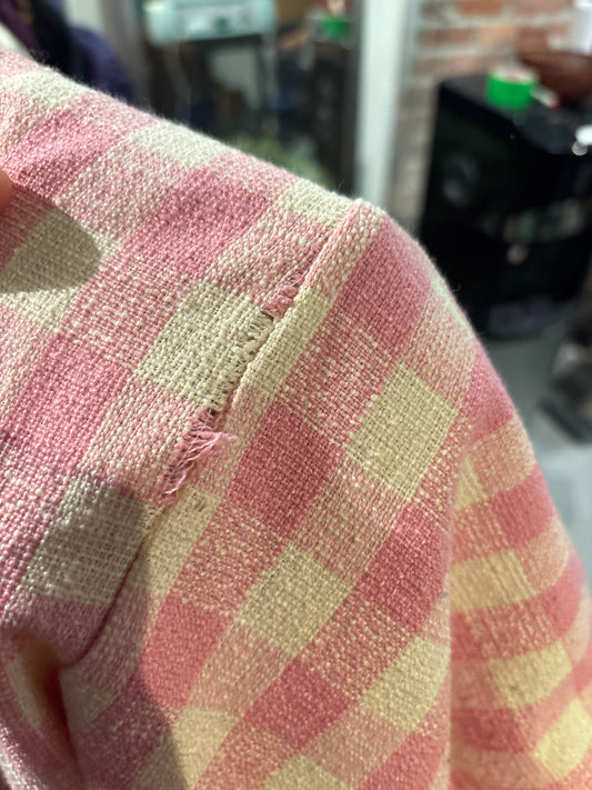 DAMAGED DONATED Size 2X Pink Gingham Cider dress