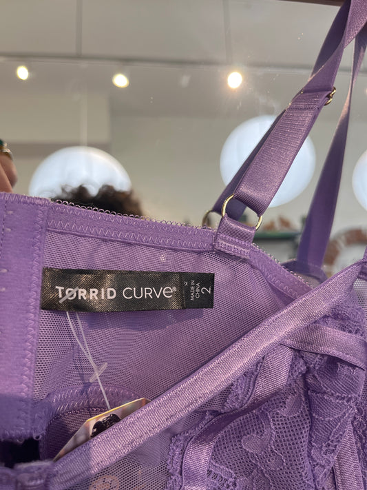 size 2X Torrid  lilac Lacey sex dress Torrid