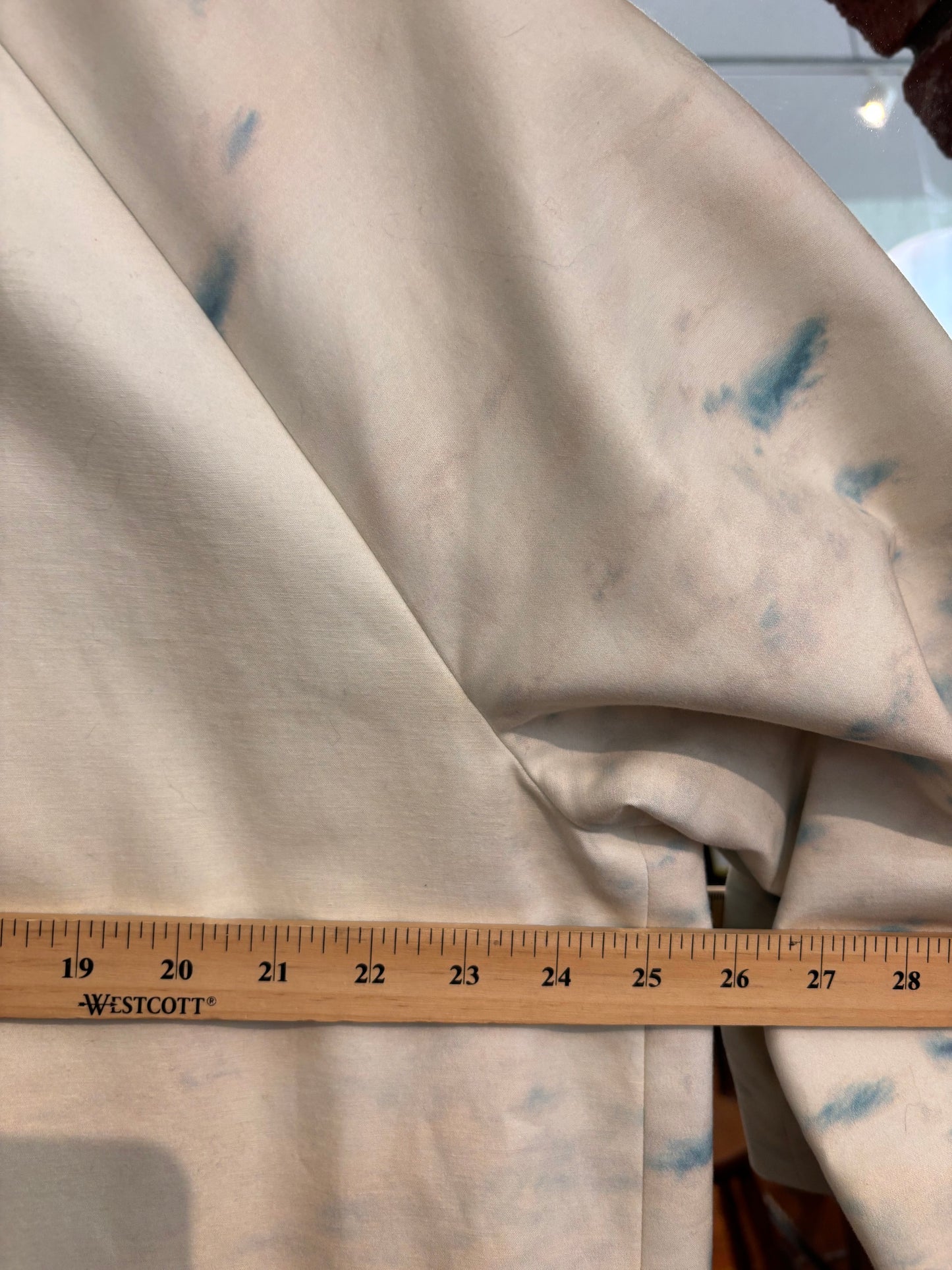 size 18 cream tropical Lord + Taylor jacket - long
