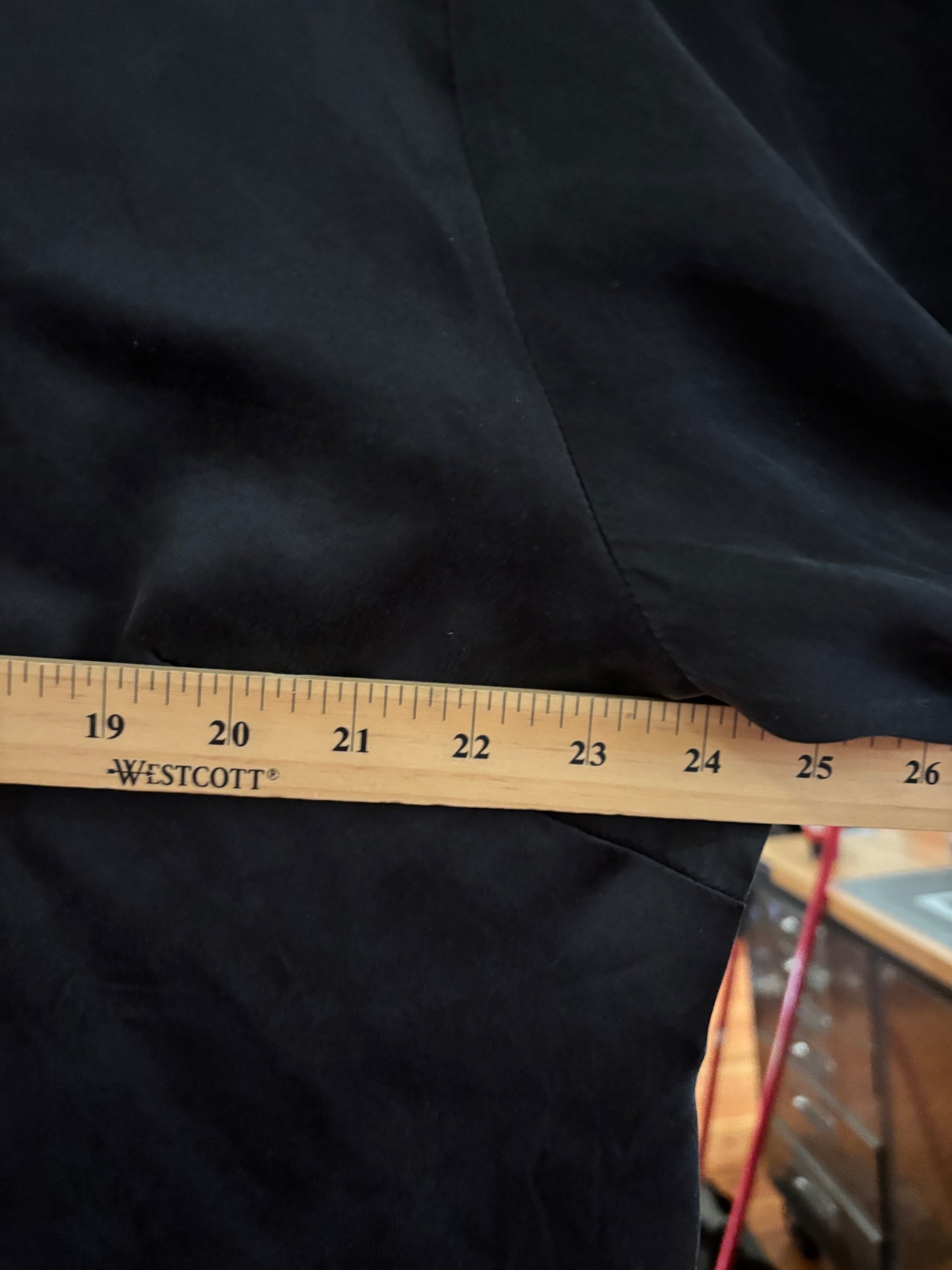 size 2X black satin The Drop skirt