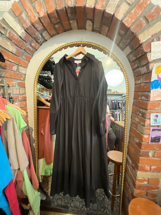 size 3X black cotton Loud Bodies dress - drama