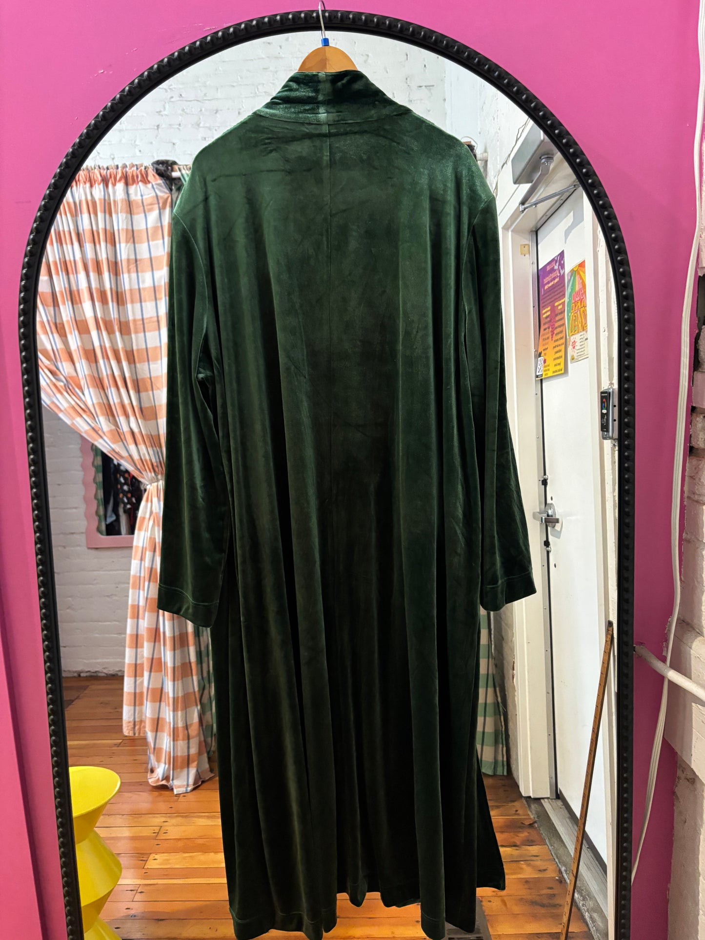 size 3XL-4XL green velvet Smash + Tess robe duster