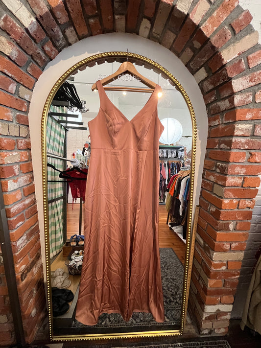 Azazie bronze bridesmaid dress size 18