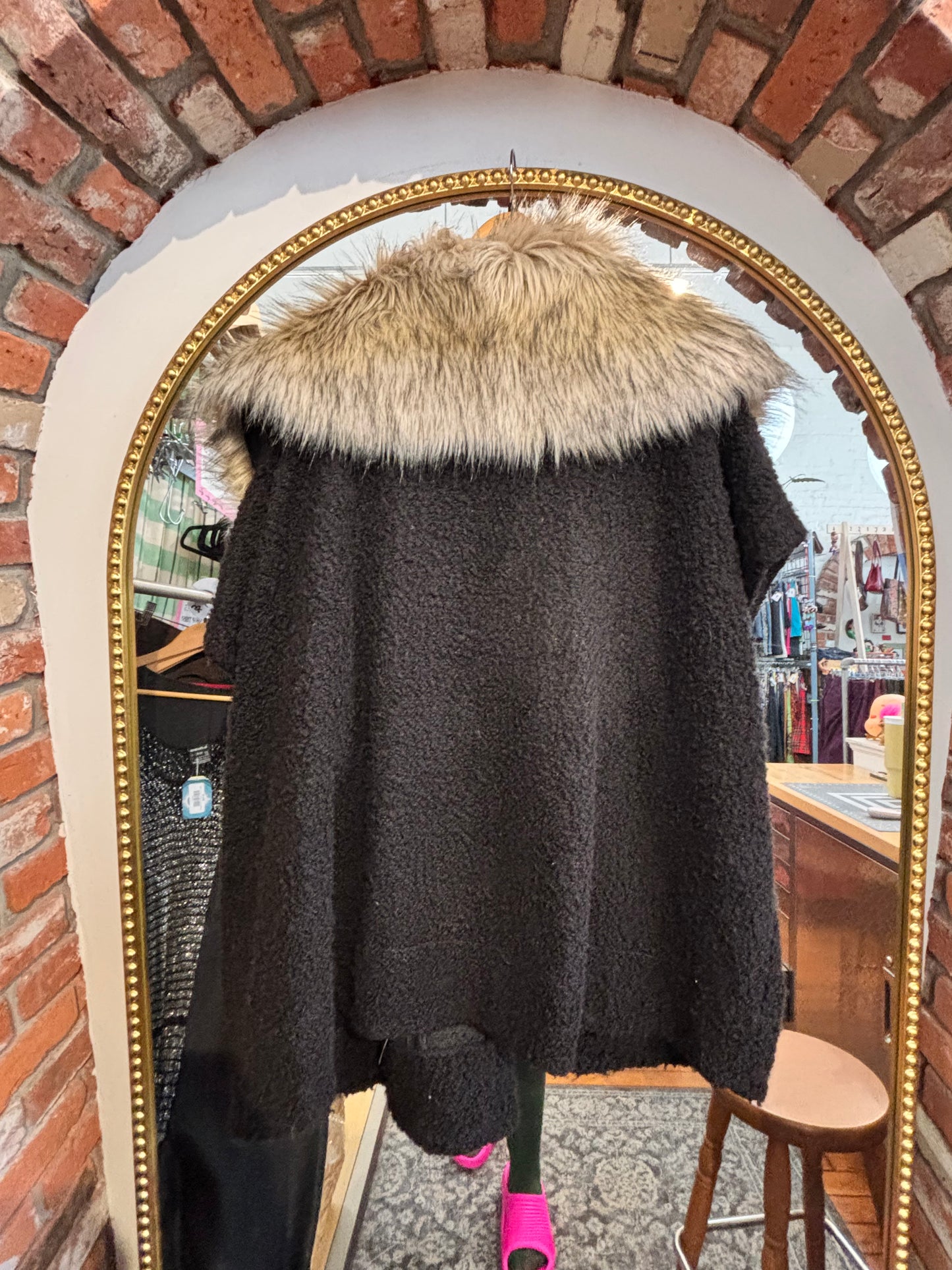 Size 3X black teddy Melissa McCarthy jacket