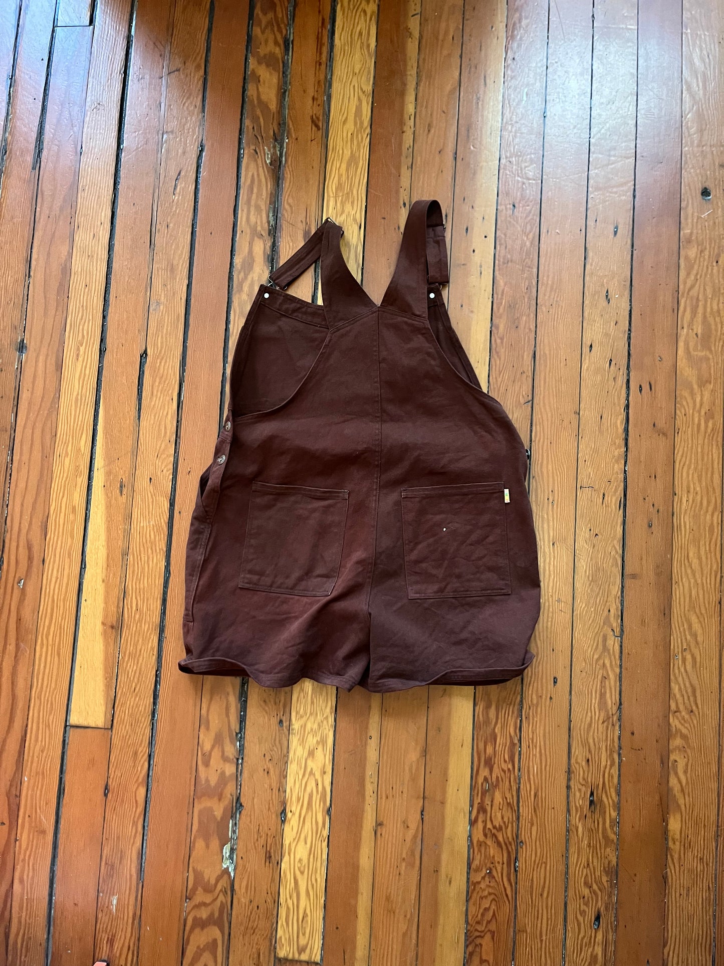 size 2X brown big bud press shorteralls