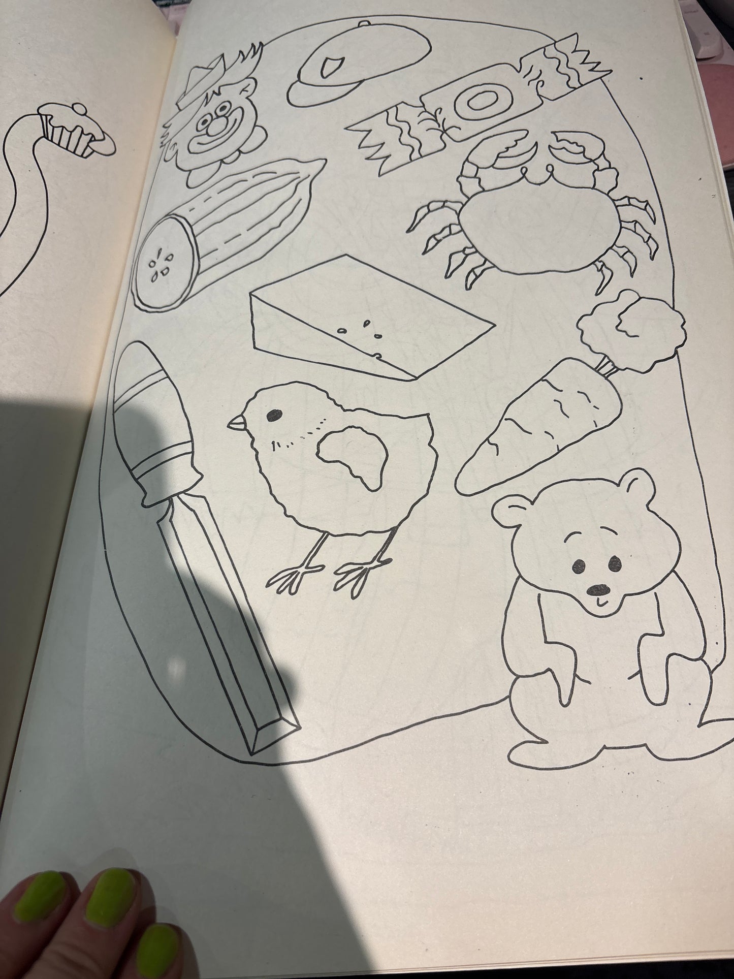 Jumbo vintage colouring book