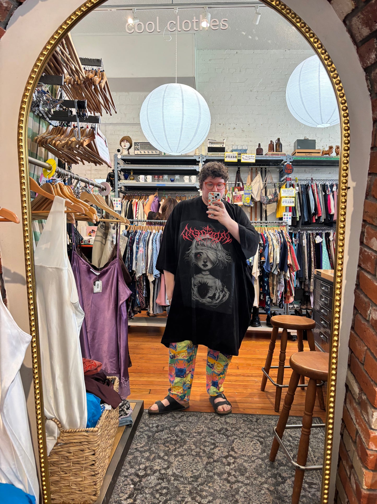 size 12X up cycled greystone DEAD DROP tee
