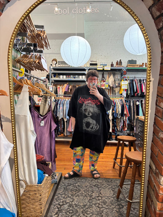 size 12X up cycled greystone DEAD DROP tee