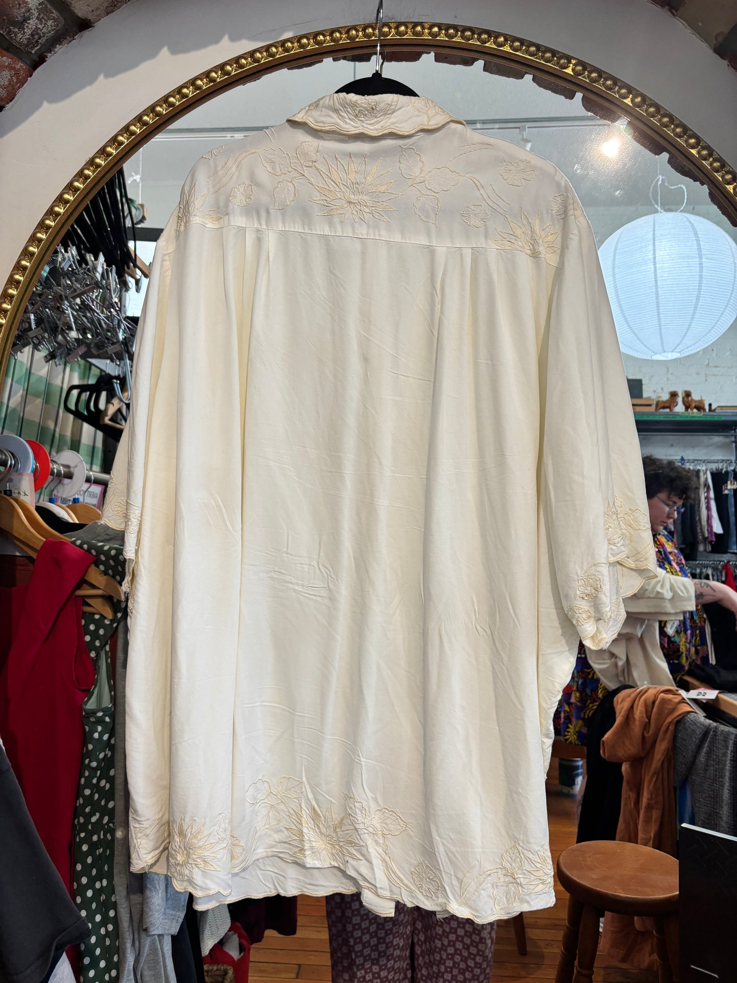 VINTAGE size 4X We Be Bop cream top with beads