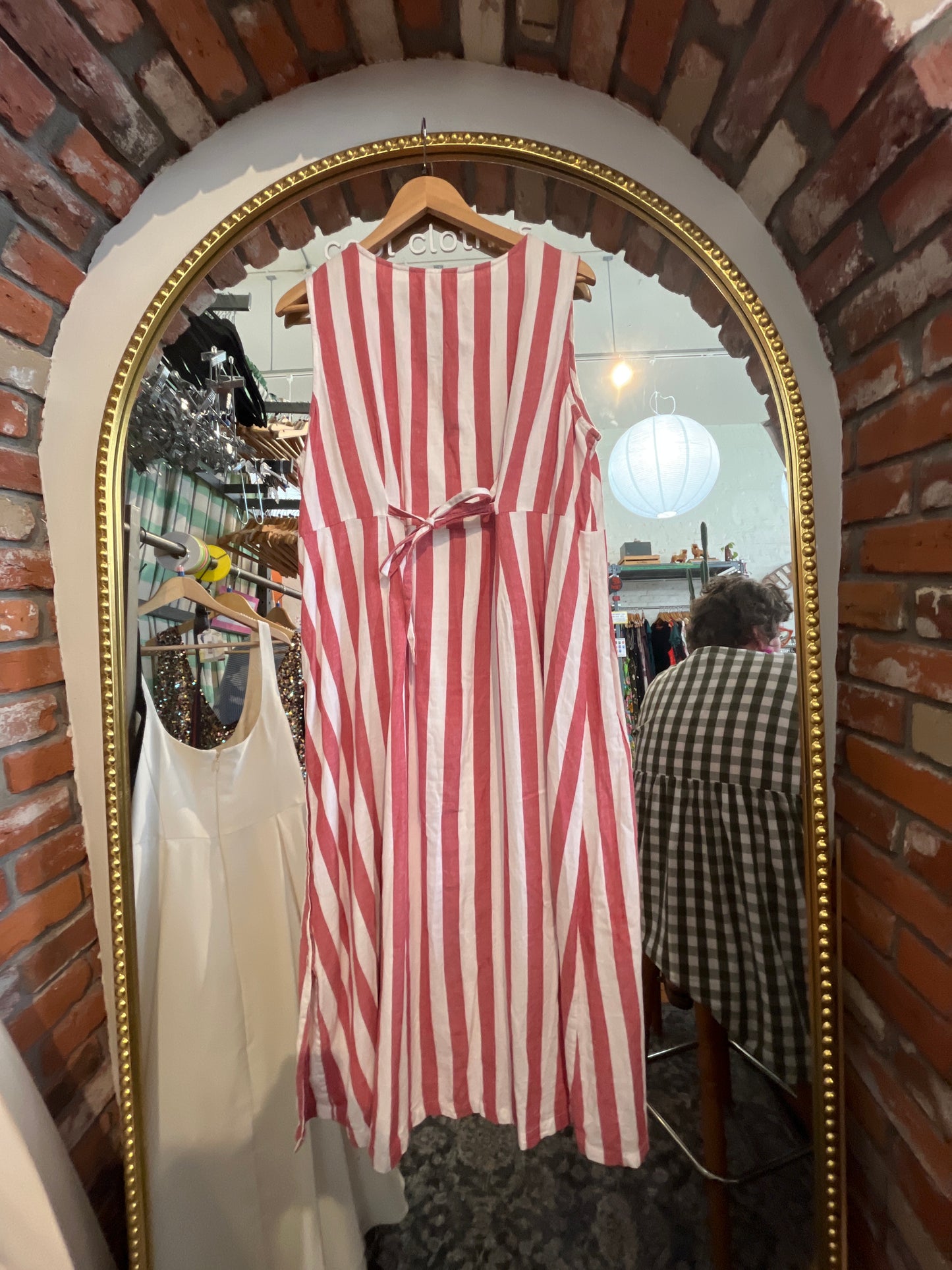 Size XXL red white striped April Cornell dress - tank