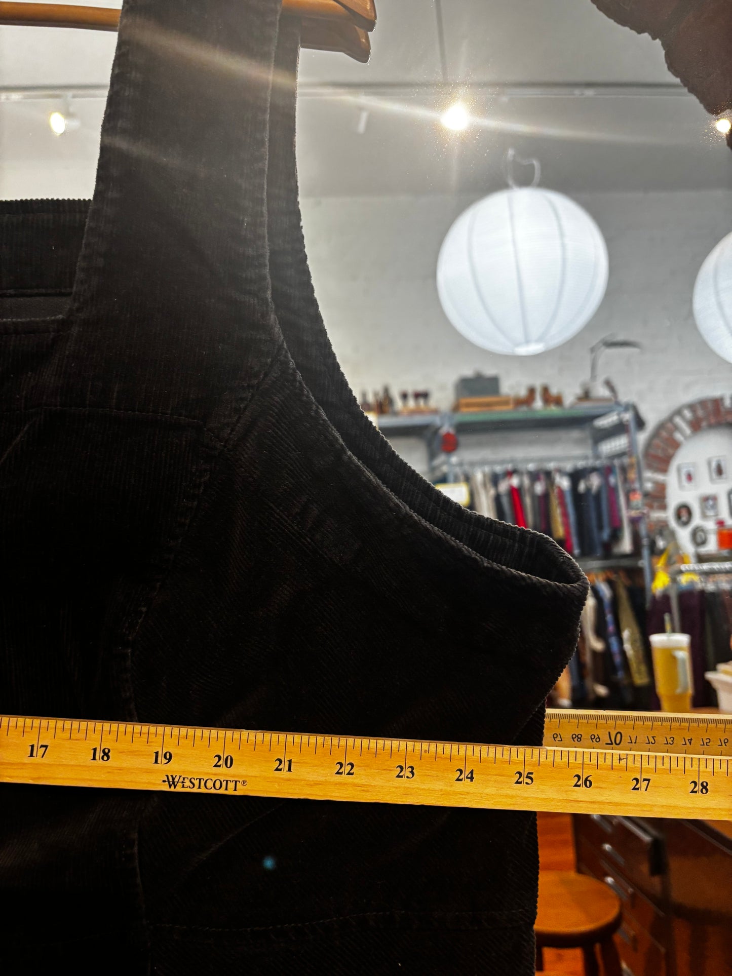 size 28 black corduroy with snaps Addition Elle jumper