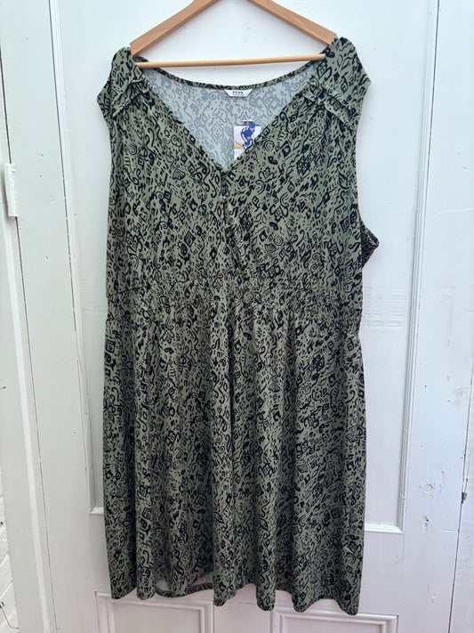 Size 3X Green-black pattern Penningtons Dress