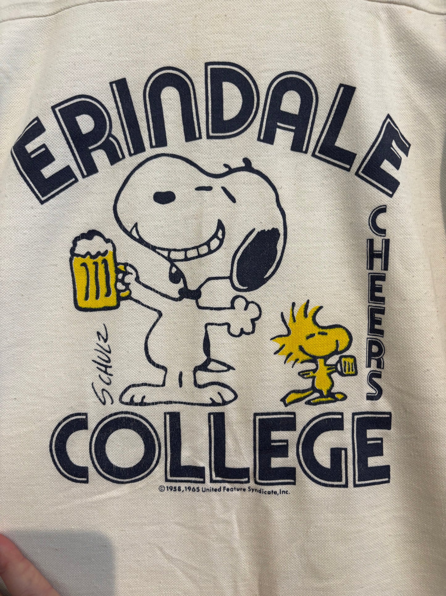 RARE vintage snoopy tee 1958 erindale college