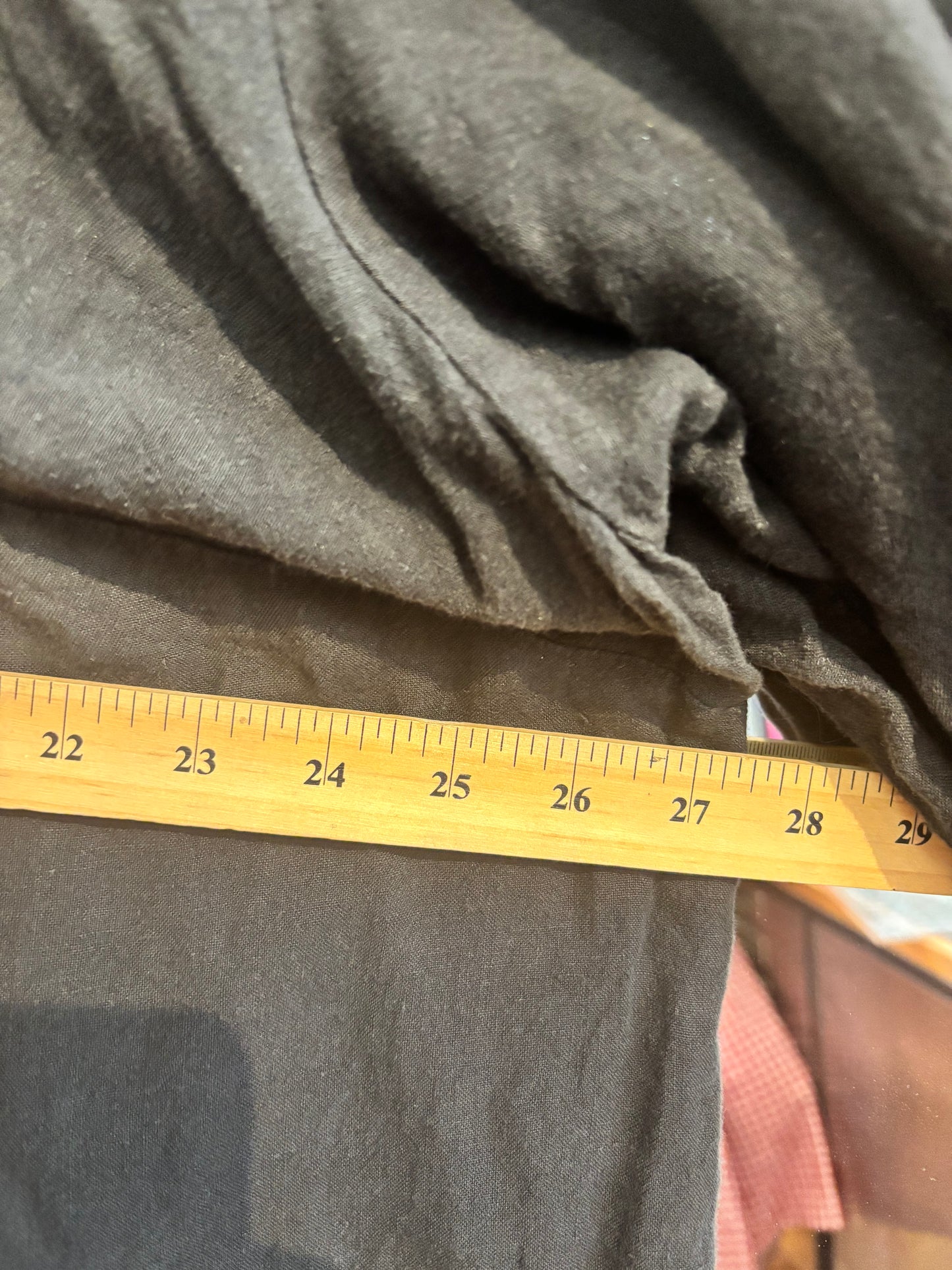 size flex black cotton Muna + Broad pattern top - ties