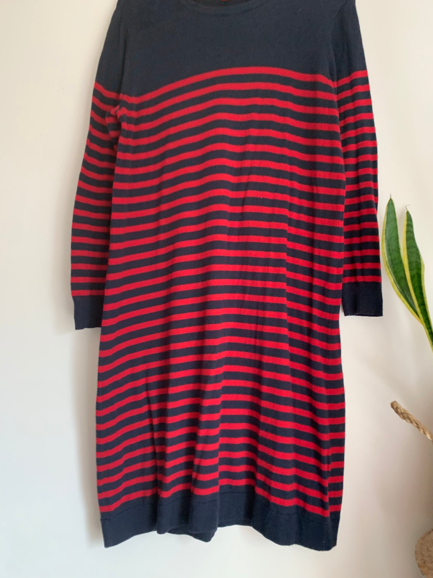 Size XL Red-Navy Stripe Joe Fresh Dress