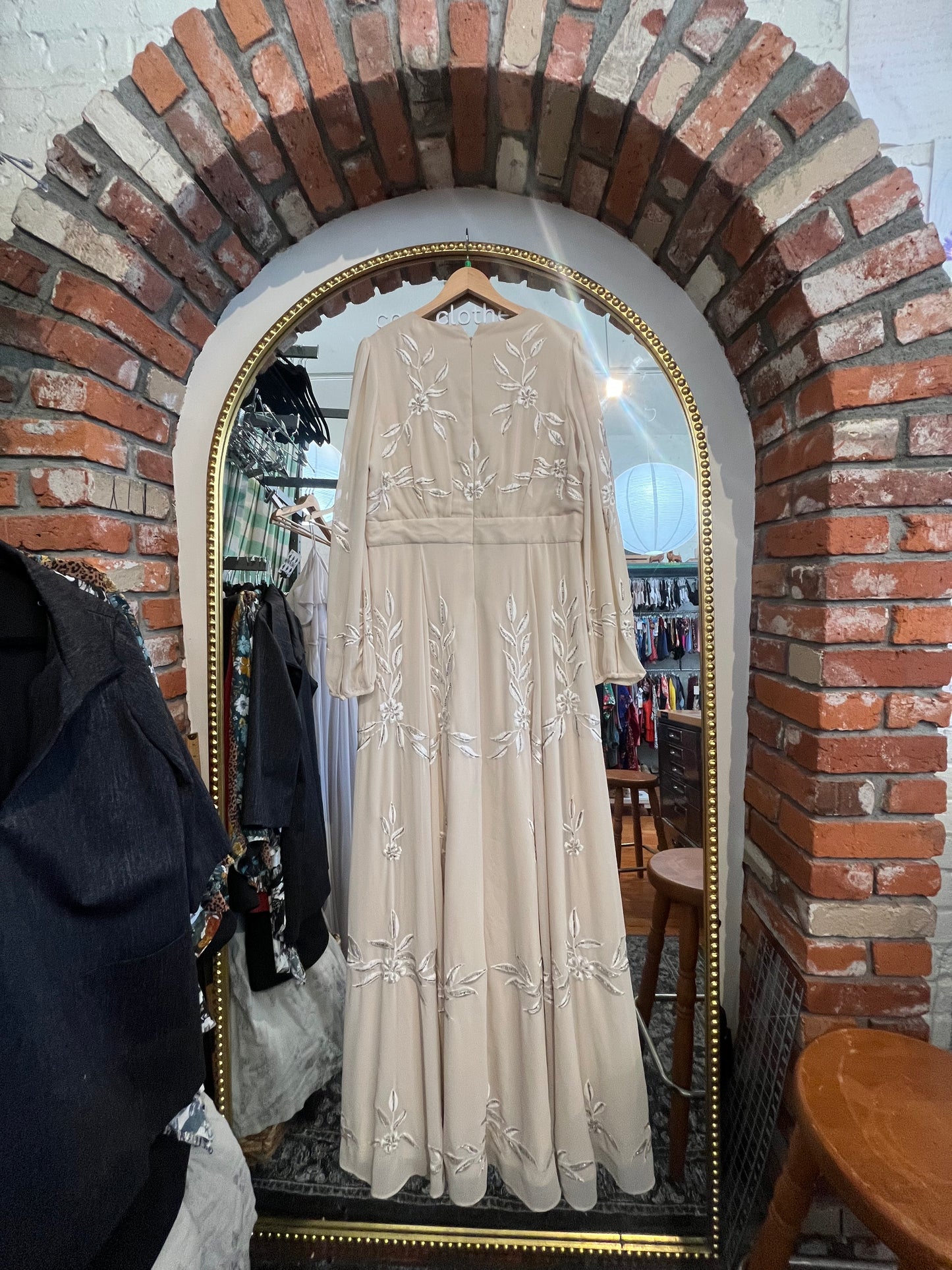 Size 18 Cream beaded BHLDN Dress