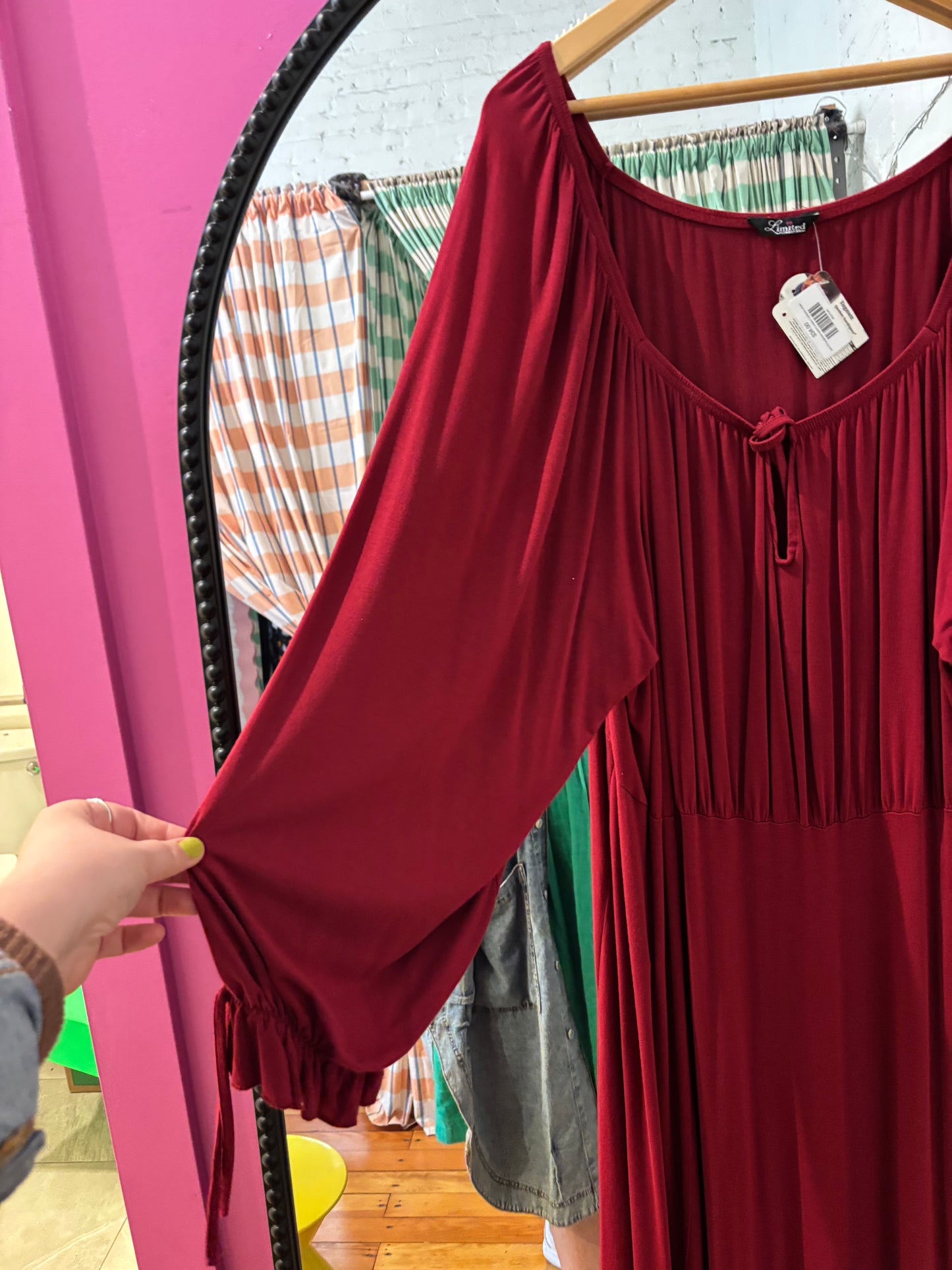 size 4X burgundy Limited Collection dress - maxi