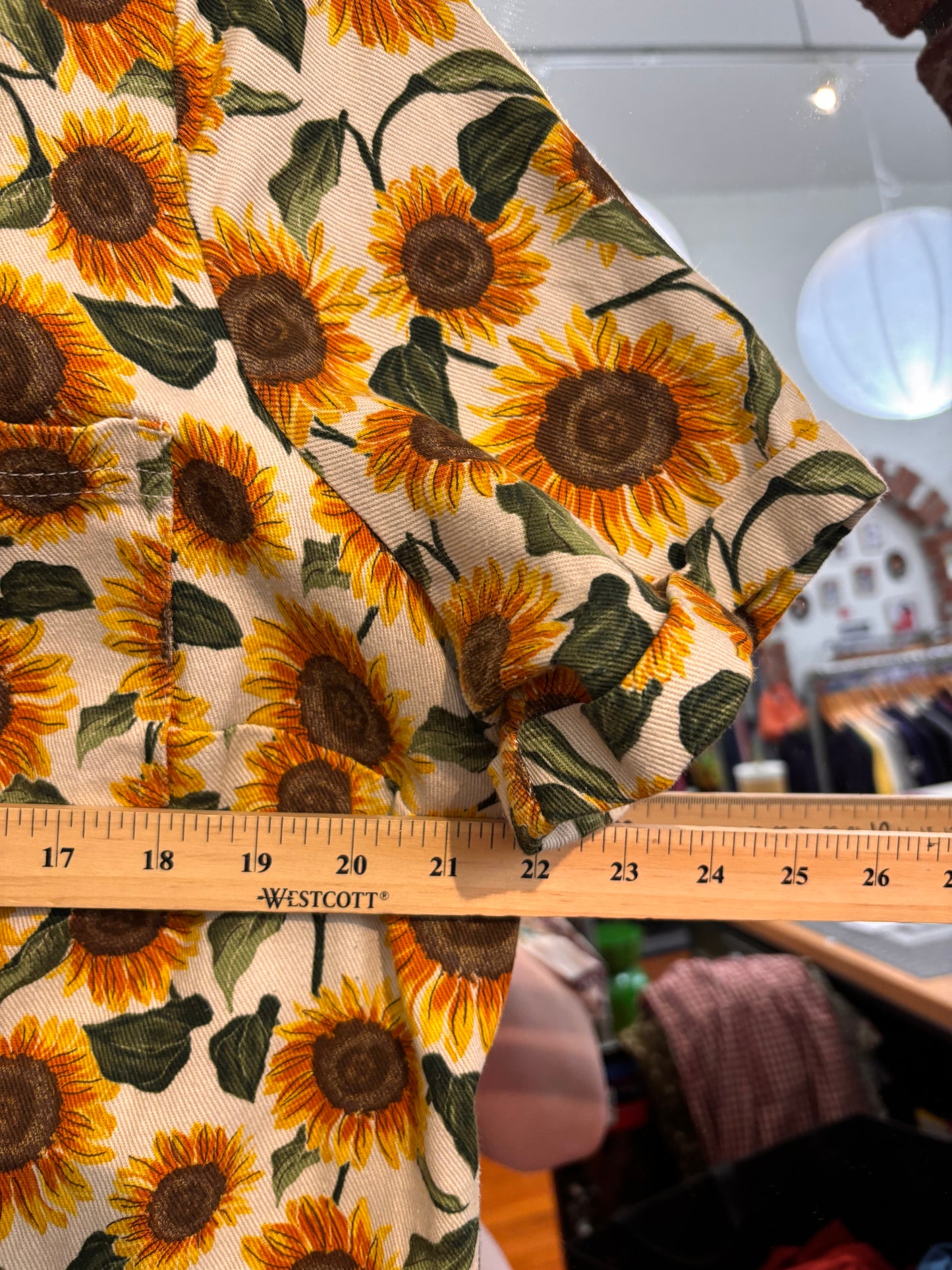 size 20 cream and sunflowers Lucy & Yak jumpsuit