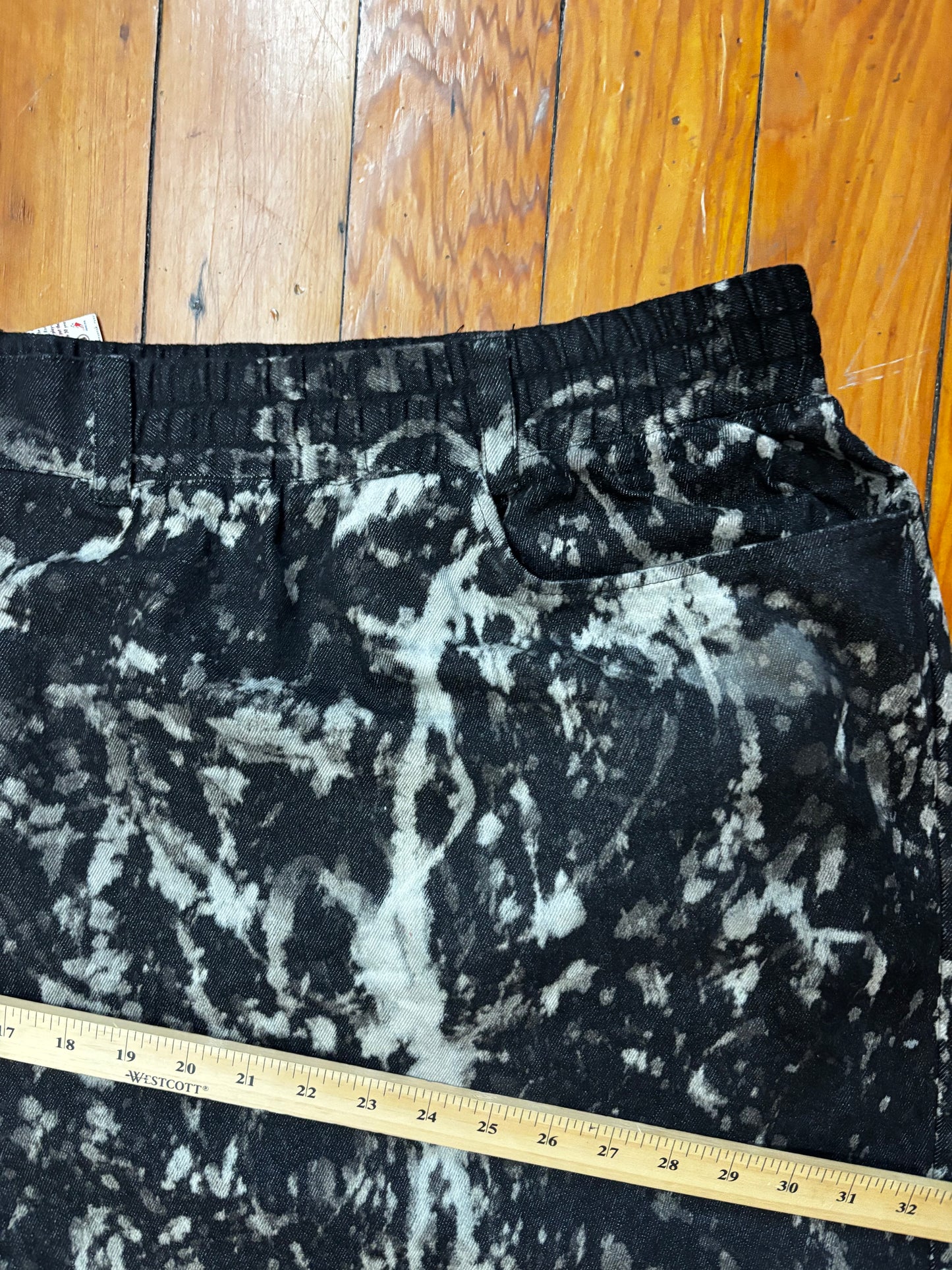 size 5X Ulla Jeans - charcoal black bleach dyed
