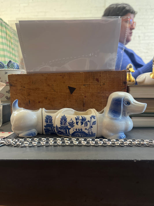 Blue Dog trinket segment dish collection