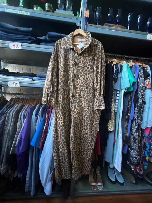 size 2XL leopard cotton Redsky boilersuit