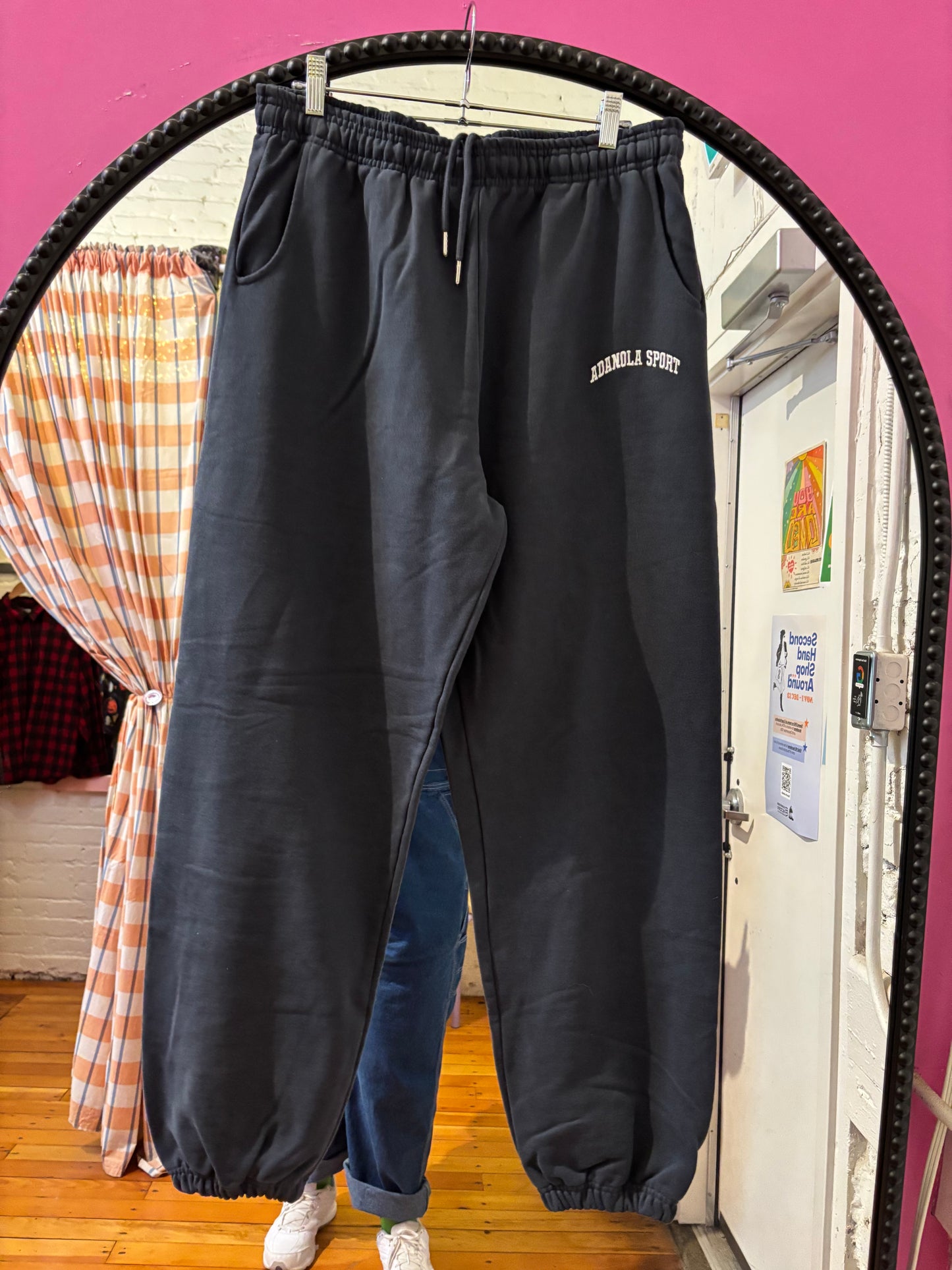 size XL grey cotton Adanola sweat pants