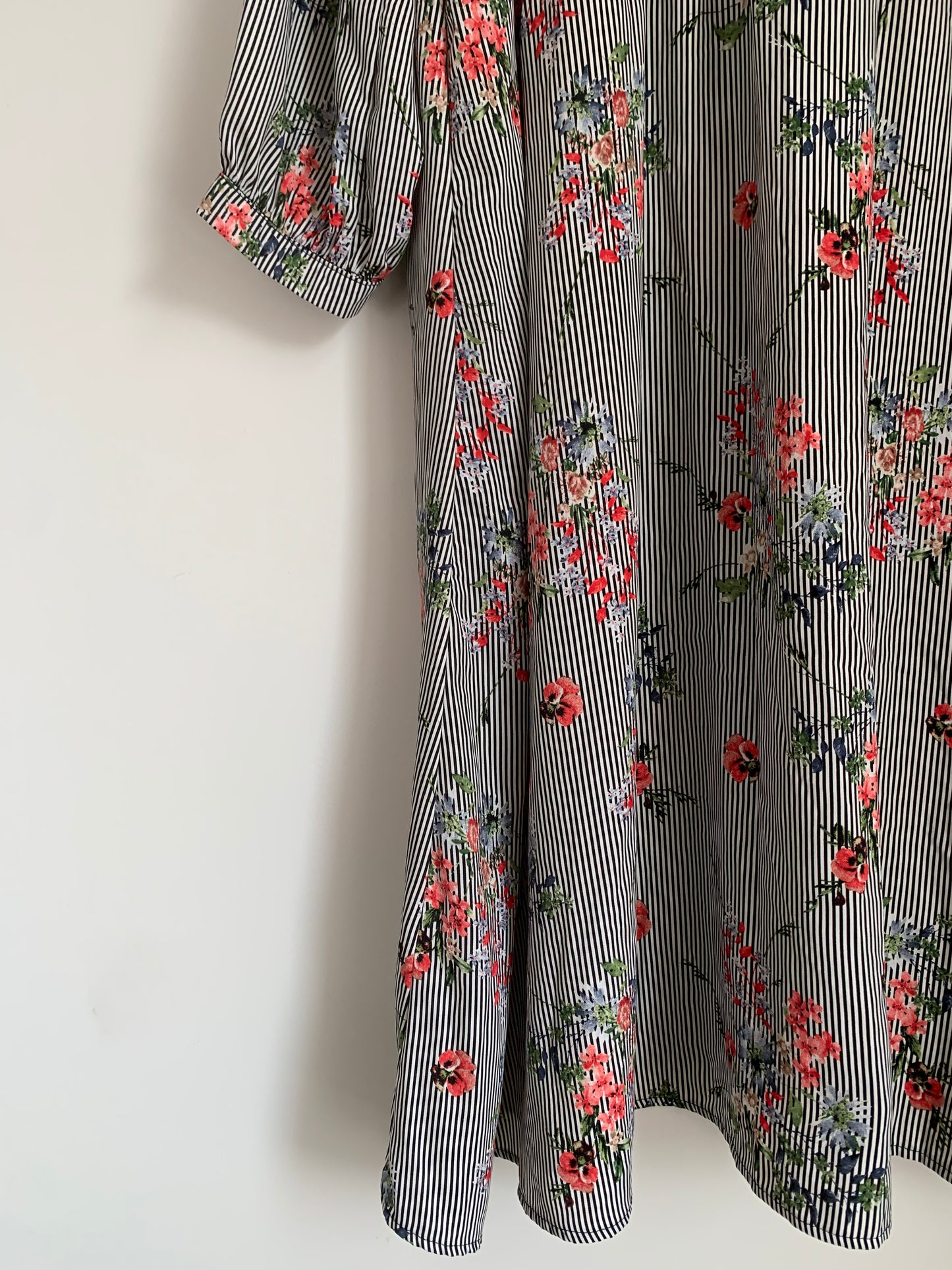 Size 3X Floral Stripe Dress