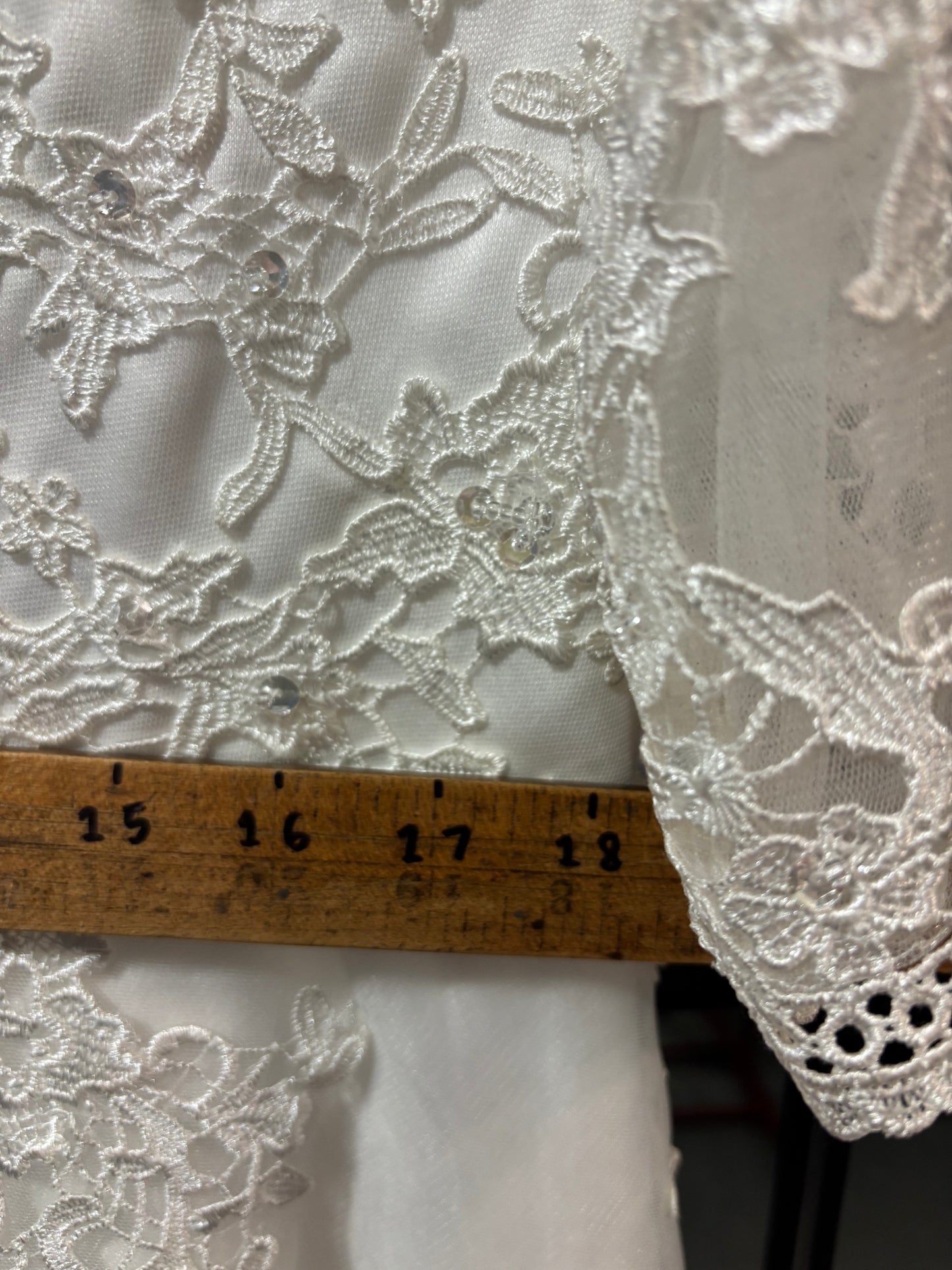 Size 18 tea length wedding dress