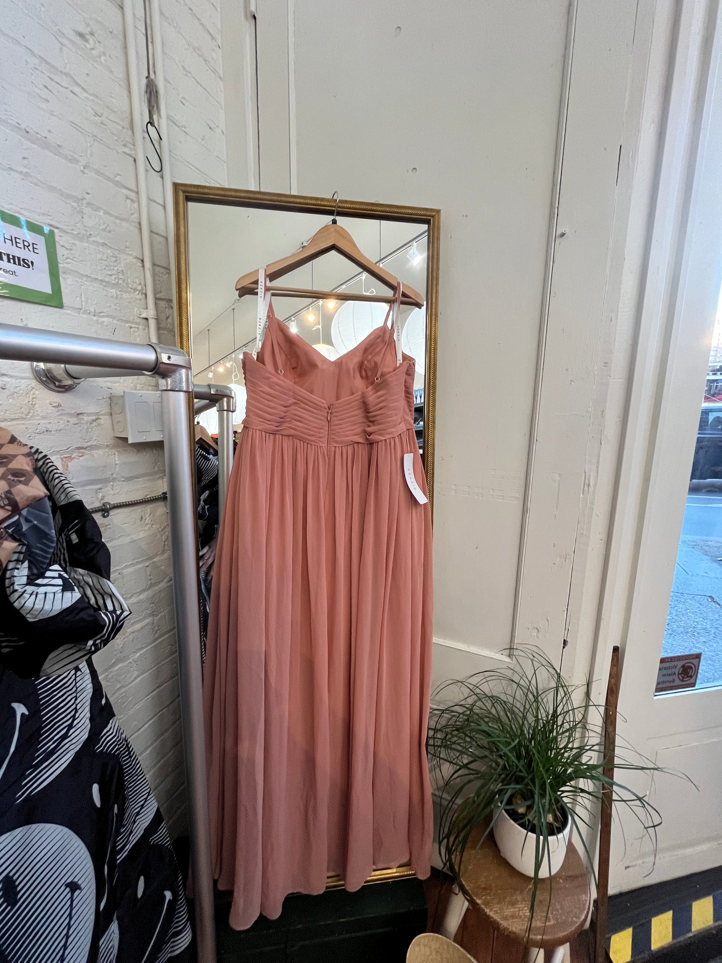 Azazie pink bridesmaid dresses size 18