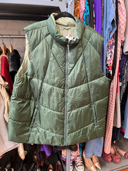 size 3X green green Active Zone vest - reversible
