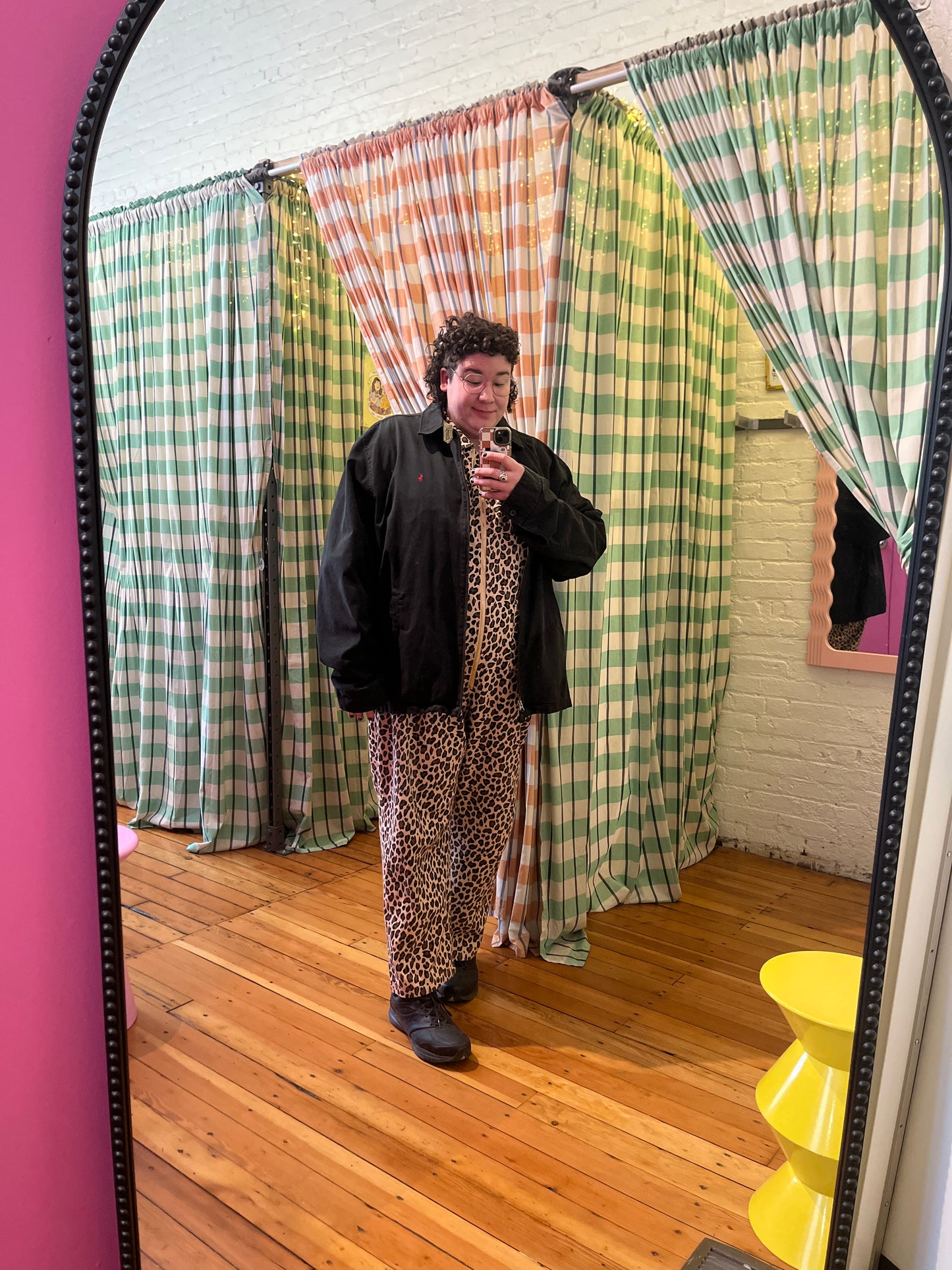 Size 4XLT Vintage black cotton with plaid lining Ralph Lauren Jacket