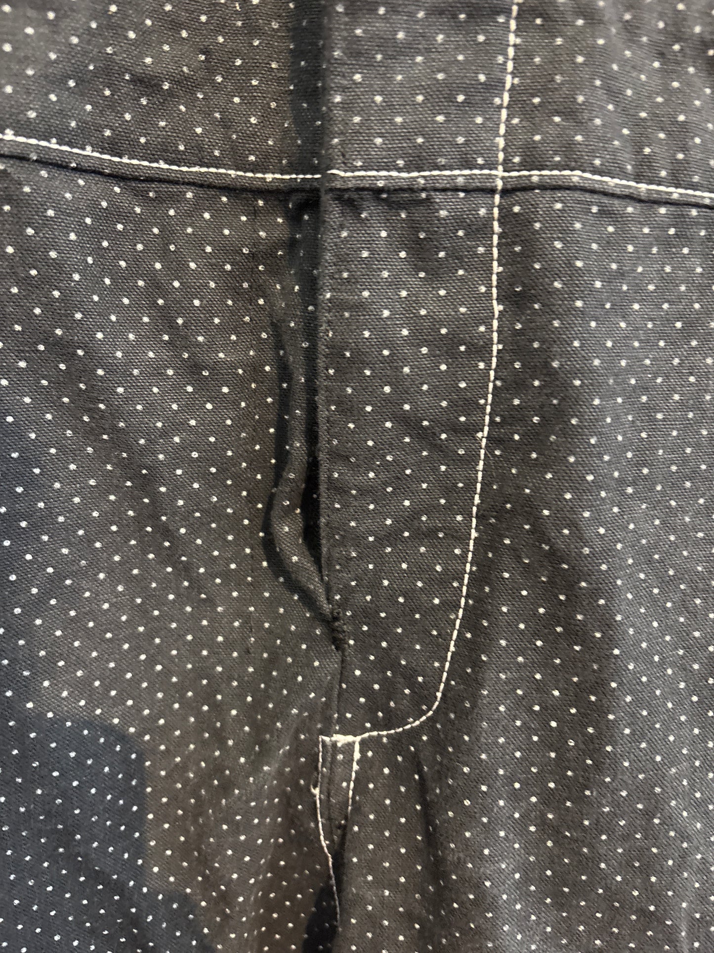 Size 2X black with white polkadots Maker boilersuit