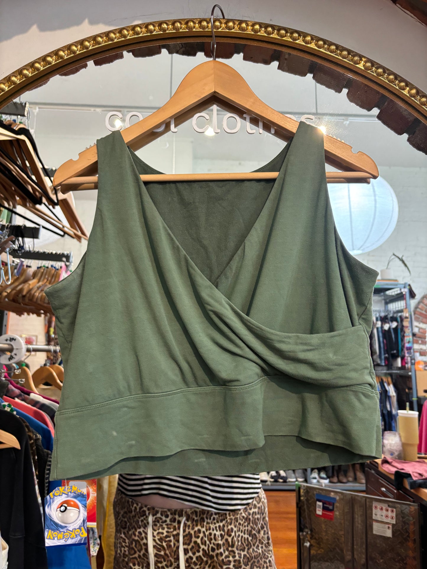 size 3X green sage - AS IS Free Label bra - dani