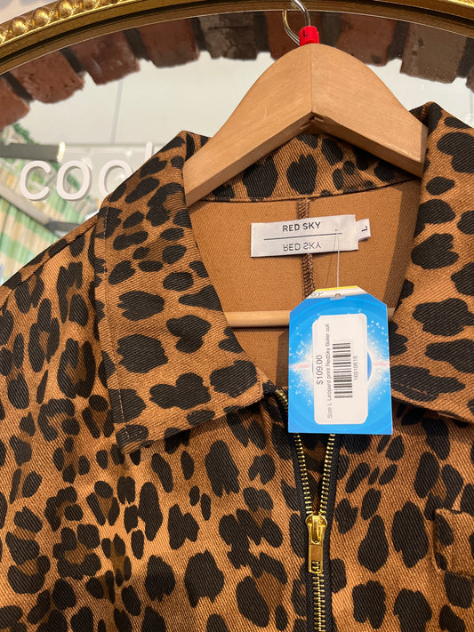 Size L Leopard print RedSky Boiler suit