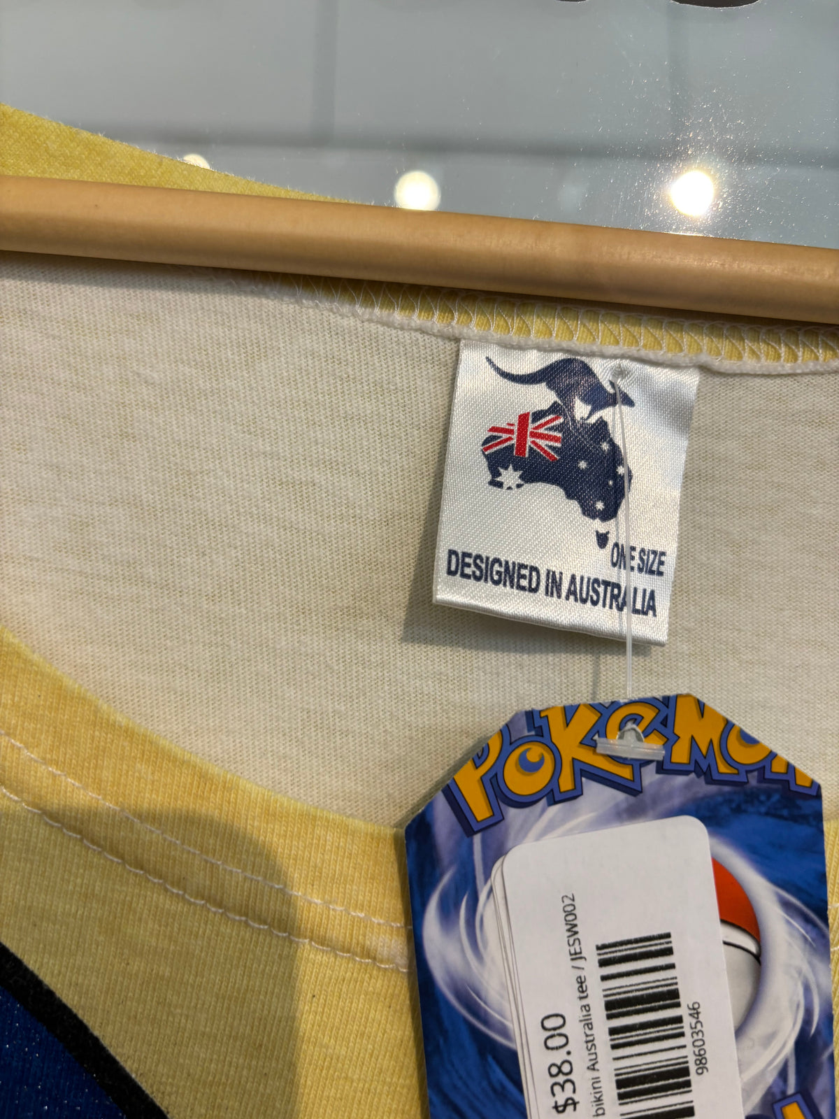 size XL white bikini Australia tee